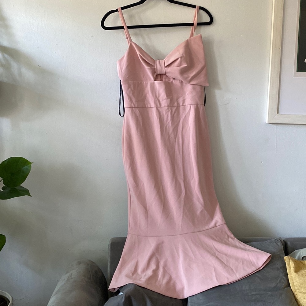 Rachael Roy’s Dusty pink MIDI dress